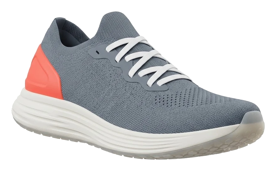 A knitted running shoe